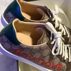 Gucci Brown and Green Sneakers